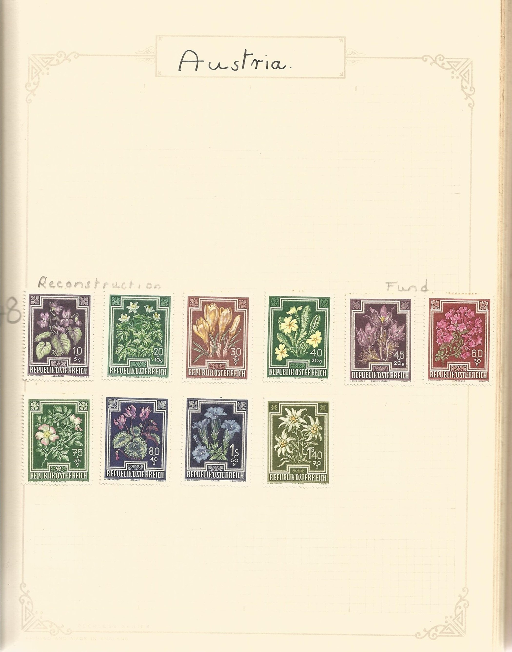 Austria (some Azores) mint & used in Album and Stockbook, Album has Stamps from 1850 to 1960s - Image 4 of 7