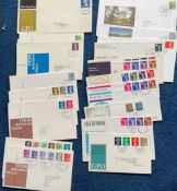 21 Definitive FDC with Stamps and FDI Postmarks, Including Definitive Issue GPO 1968, Definitive