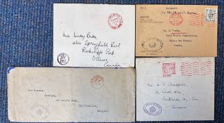Official Correspondence Collection Including Ministry Of Health Whitehall with stamp 1950, Privy