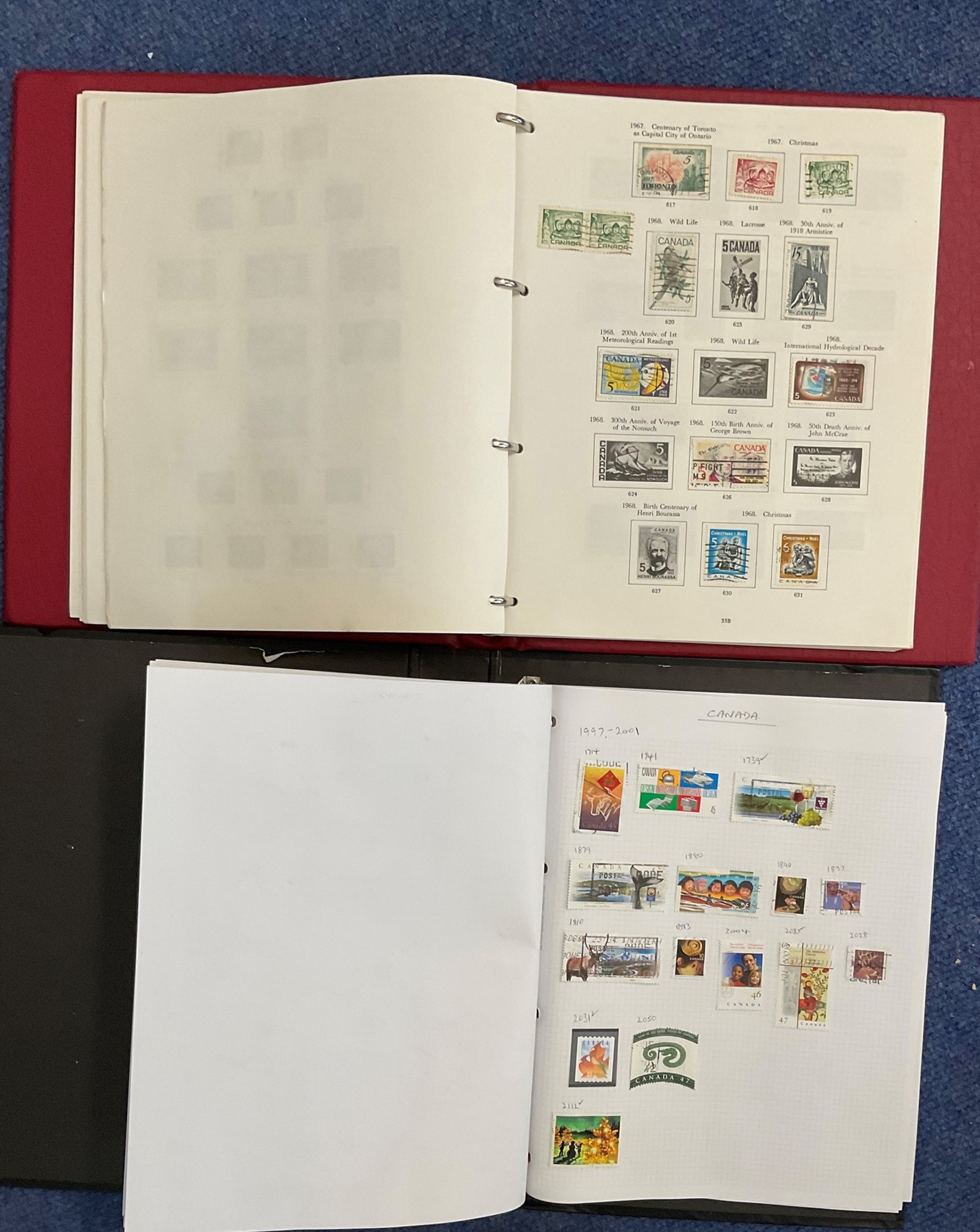 Canada used Stamps, Stanley Gibbons Canada Album plus a Binder of Canada Stamps, Canada Album has - Image 2 of 2