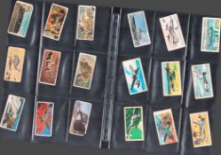 Cigarette cards collection, approx 78 cigarette cards in collectors plastic wallets to protect and