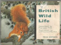 Collection of 3 Brooke Bond Picture Card Books, Wild Flowers x 2, and British Wildlife, Some