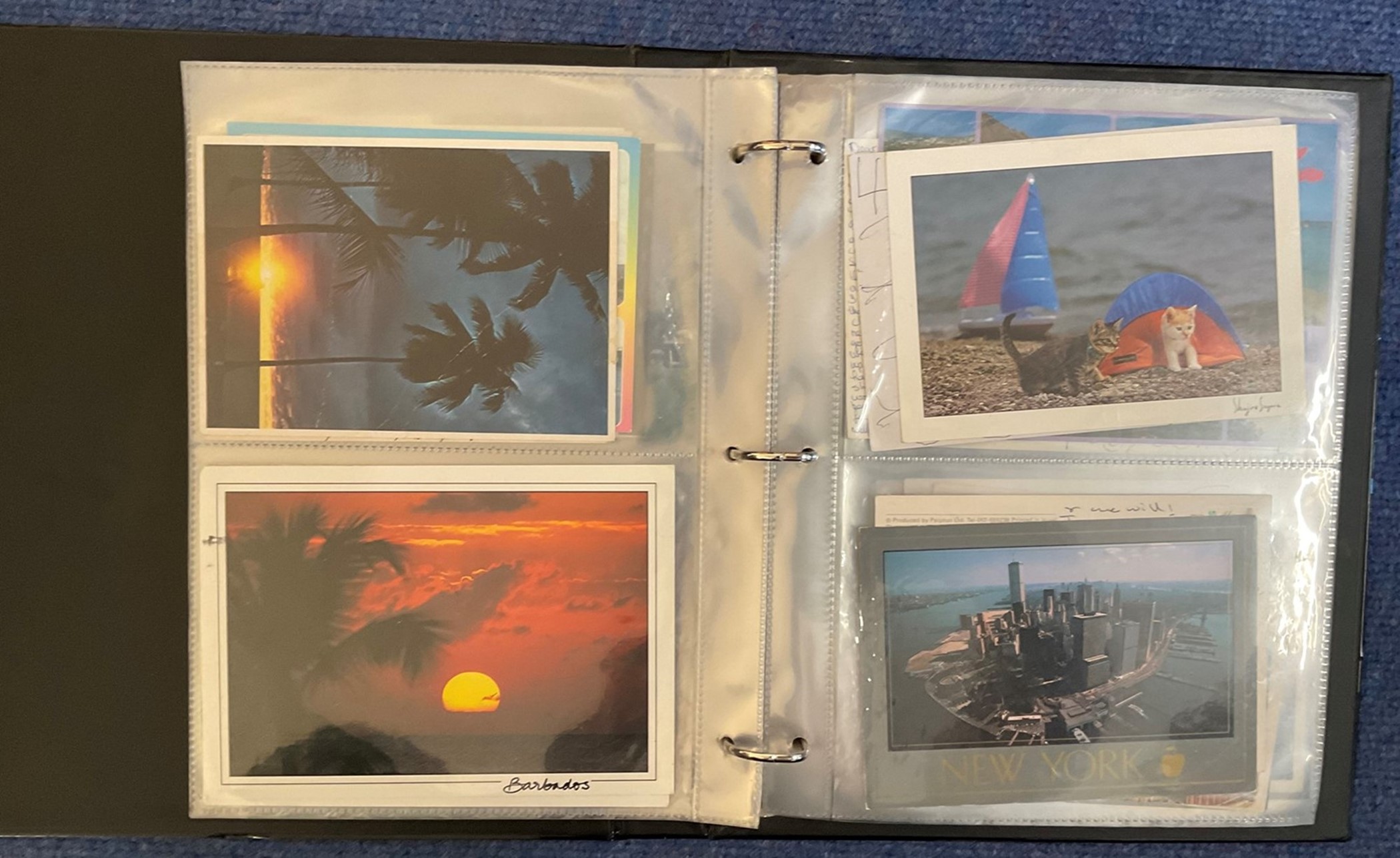 Collectors Range Album with 26 Leaves containing approx 100 varied Postcards. Good condition. We - Image 2 of 3