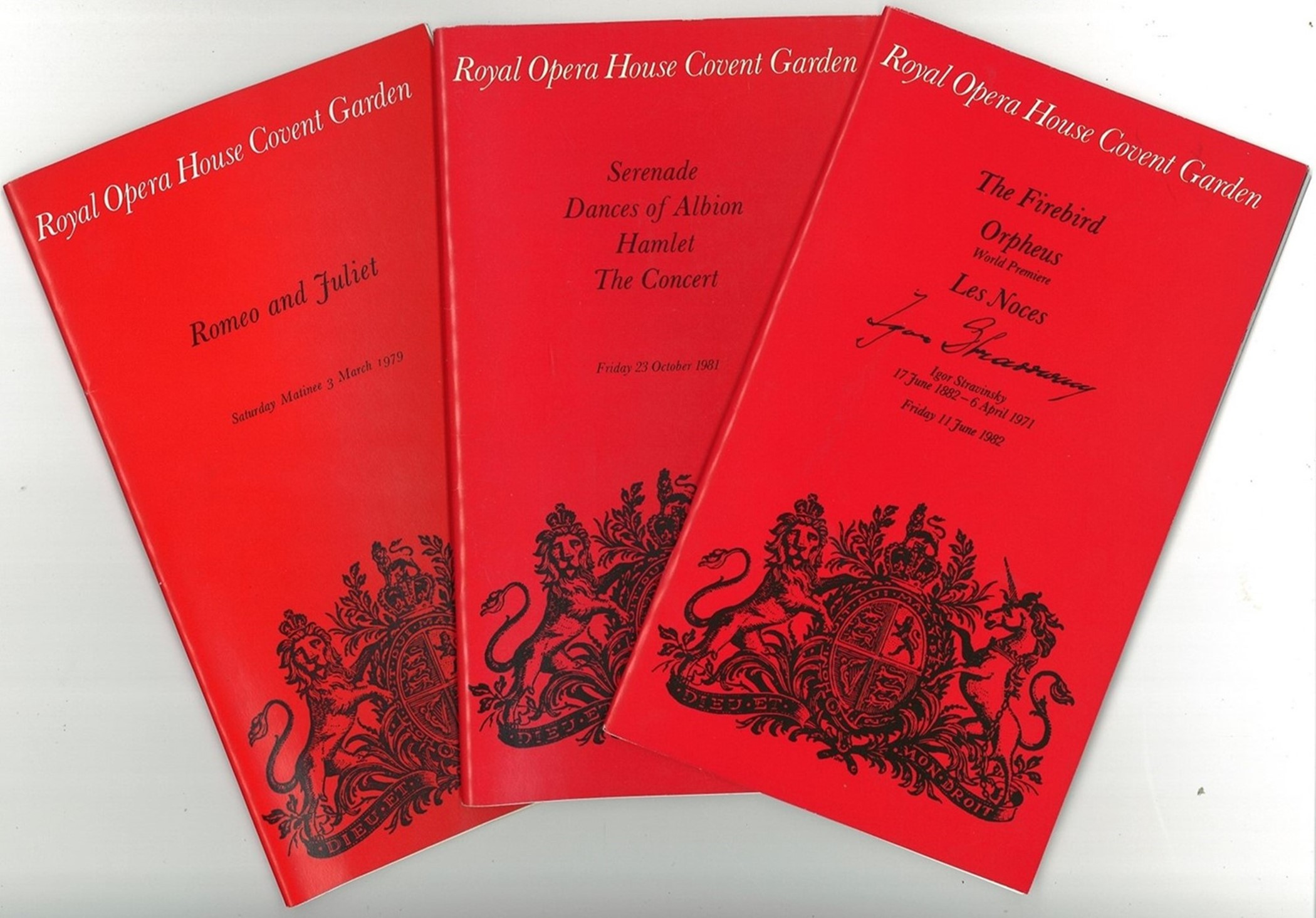 Collection of 6 Royal Opera House in House Brochures, 1979 to 1983, Including Romeo and Juliet, - Image 2 of 2