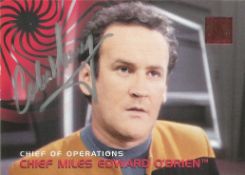 Star Gate. Colm Meaney Chief Miles Edward O Brien Handsigned Offical Star Gate Card. Card No 172.