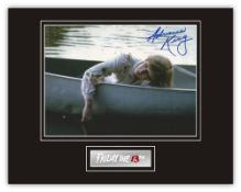 Stunning Display! Friday 13th Adrienne King hand signed professionally mounted display. This