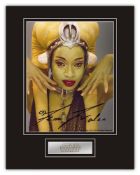 Stunning Display! Star Wars Femi Taylor hand signed professionally mounted display. This beautiful