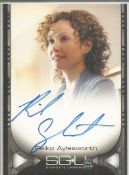 Reiko Aylesworth signed Stargate Universe limited edition card signed as she plays Sharon in the