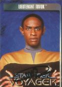 Star Trek. Tim Russ Lieutenant Tuvok Handsigned Star Trek- Voyager Official Card. Bio on reverse