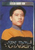 Star Trek. Garrett Wang Ensign Harry Kim Handsigned Star Trek- Voyager Official Card. Bio on reverse