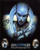 The Fifth Element cult sci-fi movie photo signed by John Coppinger who created the Diva. Good