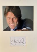 Dr Who. John Bishop Drs Assistant Handsigned Signature card with 10x8 Colour Photo, Matted with high