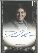 David Blue signed Stargate Universe Season 1 Eli Wallace trading card. Good condition. All