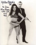 James Bond 8x10 From Russia With Love photo signed by Martine Beswick who has, unusually, added