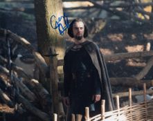 Blowout Sale! Vikings George Blagden hand signed 10x8 photo. This beautiful 10x8 hand signed photo