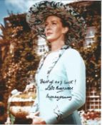 Lois Maxwell Handsigned 10x8 colour Photo. Maxwell was a Canadian actress, best known for her