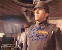 Star Wars 8x10 A New Hope photo signed by actor Christopher Muncke as Captain Khurgee. Good