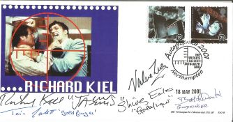 Richard Kiel, a Limited Edition FDC, number 176 of 500, signed Richard Kiel Jaws. Also signed by