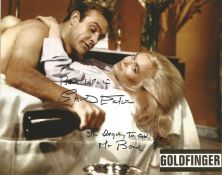 Shirley Eaton Handsigned Inscribed 10x8 Colour photo. Inscribed with Im Beginning to like you Mr