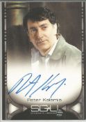 Peter Kelamis signed Stargate Universe limited edition card signed as he plays Adam Brody in the
