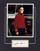 Stunning Display! Star Trek James Doohan hand signed professionally mounted display. This