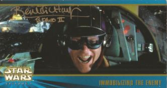 Benedict Taylor signed Star Wars trading card. Taylor was known for Notes on a Scandal 2006, Star