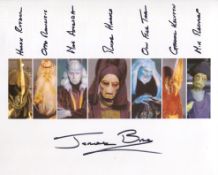 Star Wars 8x10 photo signed by Jerome Blake who has also signed with the names of the seven