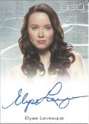 Elyse Levesque signed Stargate Universe limited edition card signed as she plays Chloe Armstrong