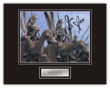 Stunning Display! Star Wars Roos Tarpals hand signed professionally mounted display. This