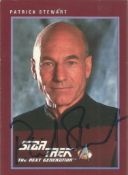 Star Trek. Patrick Stewart Captain Picard Handsigned The Next Generation Official Card. Card No.