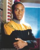 Star Trek. Tim Russ Lt Cdr Tuvok Handsigned 10x8 Colour Photo from the Star-Trek Voyager. Super