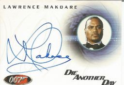 Lawrence Makoare signed 007 Die Another Day 4x3 autograph card. Lawrence Makoare born 20 March