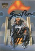 Star Trek. Robert O'Reilly Chancellor Gowron Handsigned Star Trek- Skybox, Master Series Official