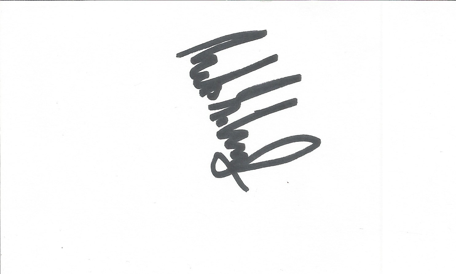 Actor Mads Mikkelsen Handsigned signature card. Signed in black marker pen. Originally a gymnast and
