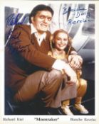 Richard Keil Jaws and Blanche Ravalec Dolly Handsigned 10x8 Colour Photo from the Film Moonraker.