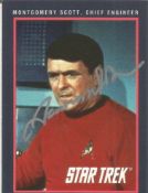 Star Trek. James Doohan Montgomery Scott Handsigned Offical Card. Card No 103. Good condition.