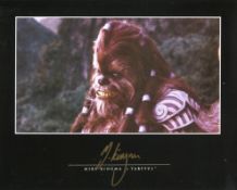 Star Wars 8x10 photo signed by Michael Kingma as General Tarful. Tough signature to get as hes in