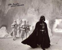 Star Wars 8x10 Empire Strikes Back photo signed by Snow Trooper Alan Swaden. Good condition. All