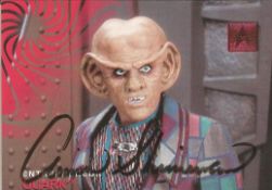 Star Gate. Armin Shimerman Quark Handsigned Offical Star Gate Card. Card No 177. Good Condition,