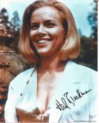 Honour Blackman Handsigned 10x8 Colour photo. Blackman was best known as Pussy Galore in Bond Film