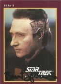 Star Trek. Brent Spiner Deja Q Handsigned The Next Generation Official Card. Card No. 200. Good
