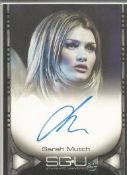 Sarah Mutch signed Stargate Universe limited edition card signed as she plays Celina in the military