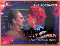 Star Trek. Majel Barrett Ambassador Troi Handsigned Star Trek- Deep Space Nine Official Card. Good
