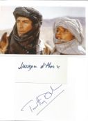 Timothy Dalton and Maryam D'Abo Kara Milovy Handsigned Signature Pieces, from the Bond Film Living
