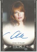 Ona Grauer signed Stargate Universe limited edition card signed as she plays Emily Young in the