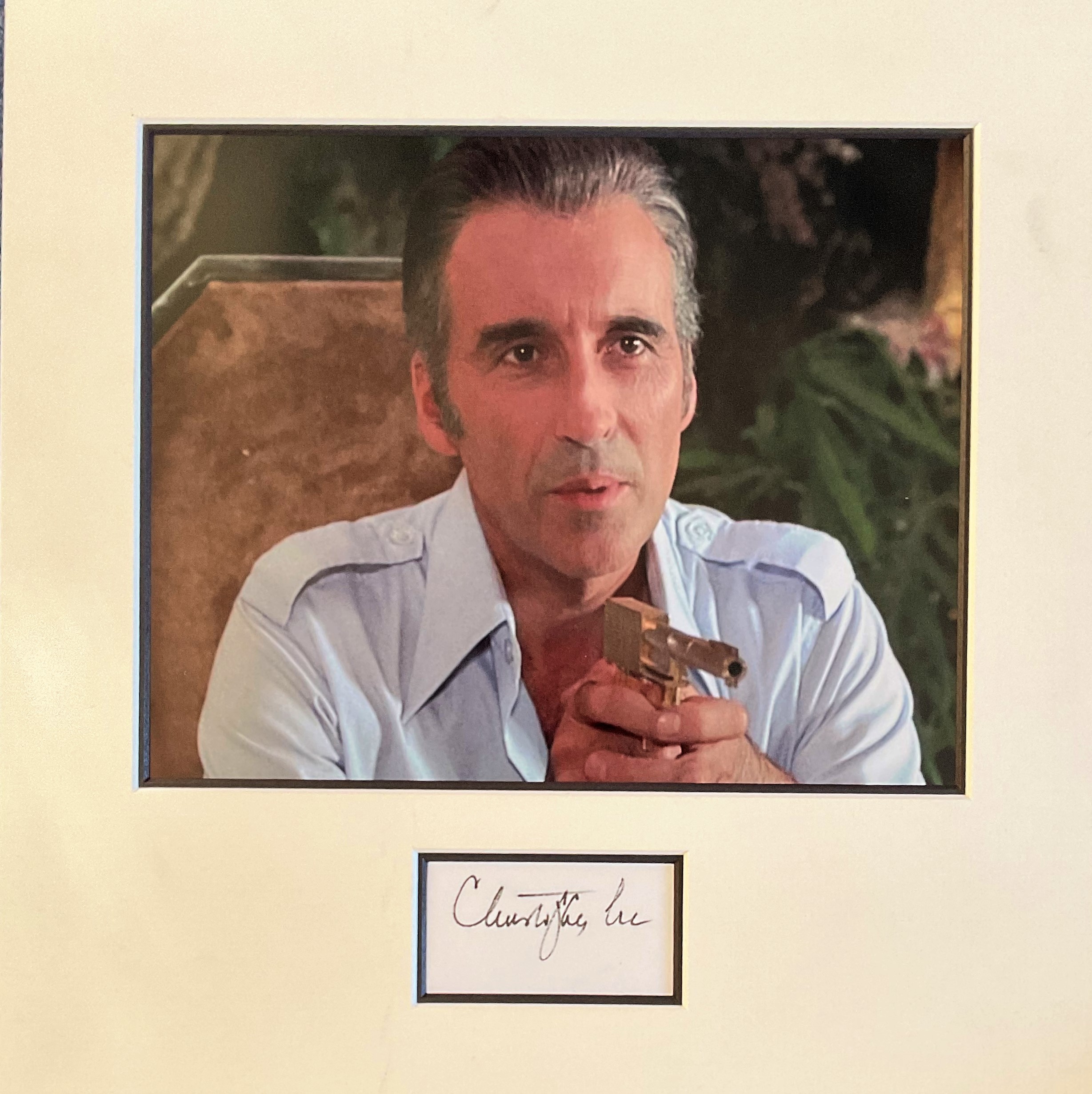 Sir Christopher Lee CBE, CStJ Star Wars, Lord Of The Rings and James Bond Handsigned Signature