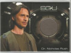 Dr Nicholas Rush Stargate Universe piece of authentic costume material worn by Robert Carlyle.