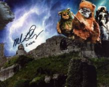 Star Wars 8x10 Return of the Jedi photo signed by Ewok actor Michael Henbury. Good condition. All