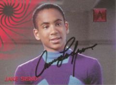 Star Gate. Cirroc Lofton Jake Sisko Handsigned Offical Star Gate Card. Card No 179. Good