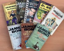 James Bond Collection of 8 Ian Fleming Bond Titles, All Paperback books, with titles that include